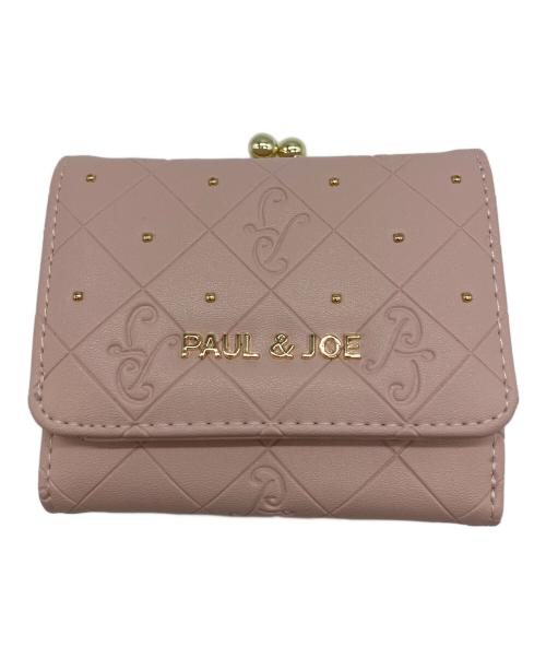 PAUL & JOE（ポール アンド ジョー）PAUL & JOE (ポール アンド ジョー) 口金ミニ財布 2つ折り財布 ピンクの古着・服飾アイテム