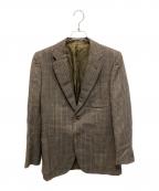 BALENCIAGAバレンシアガ）の古着「チェック テーラードジャケット」｜ブラウン
