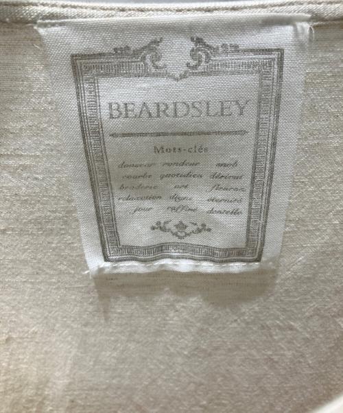 BEARDSLEY（ビアズリー）BEARDSLEY (ビアズリー) 裾フラワー刺繍ブラウス 長袖ブラウス ベージュ サイズ:Freeの古着・服飾アイテム