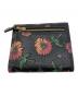 COACH (コーチ) 花柄 2つ折り財布 ブラック：7000円