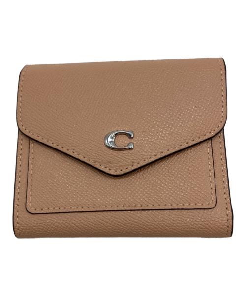COACH（コーチ）COACH (コーチ) 3つ折り財布 ベージュの古着・服飾アイテム