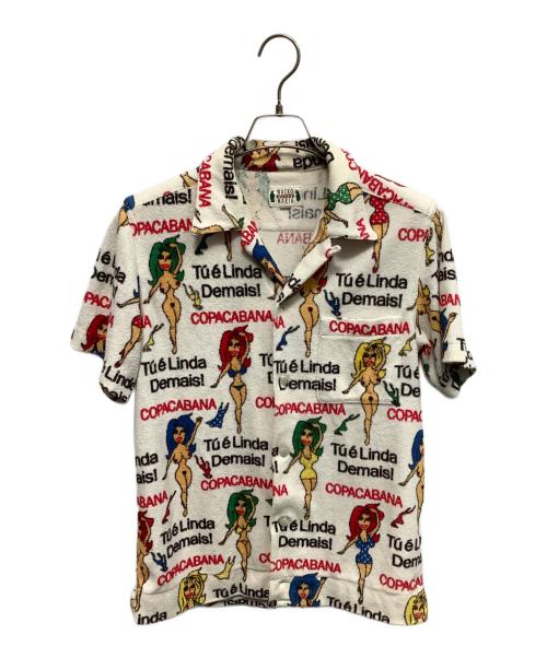 WACKO MARIA（ワコマリア）WACKO MARIA (ワコマリア) ヌードガール パイルシャツ ホワイト サイズ:Sの古着・服飾アイテム