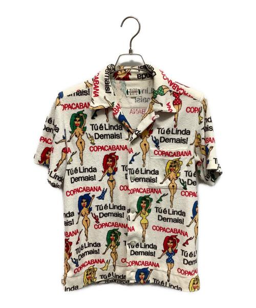 WACKO MARIA（ワコマリア）WACKO MARIA (ワコマリア) ヌードガール パイルシャツ ホワイト サイズ:Sの古着・服飾アイテム