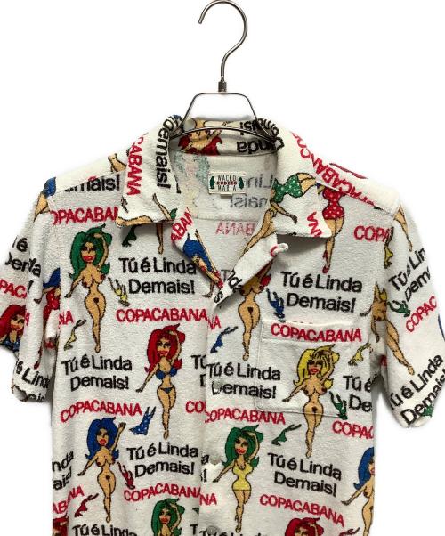 WACKO MARIA（ワコマリア）WACKO MARIA (ワコマリア) ヌードガール パイルシャツ ホワイト サイズ:Sの古着・服飾アイテム