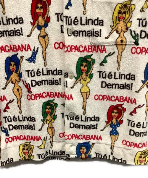 WACKO MARIA（ワコマリア）WACKO MARIA (ワコマリア) ヌードガール パイルシャツ ホワイト サイズ:Sの古着・服飾アイテム