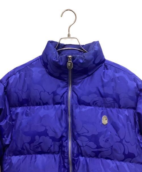 A BATHING APE（ア ベイシング エイプ）A BATHING APE (ア ベイシング エイプ) ダウンジャケット ブルー サイズ:Mの古着・服飾アイテム
