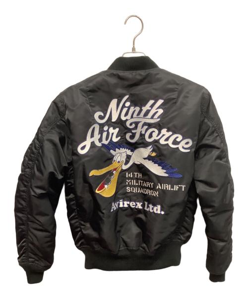 AVIREX（アヴィレックス）AVIREX (アヴィレックス) THERMOLITE 9th AIR FORCE MA-1ジャケット ブラック サイズ:Mの古着・服飾アイテム