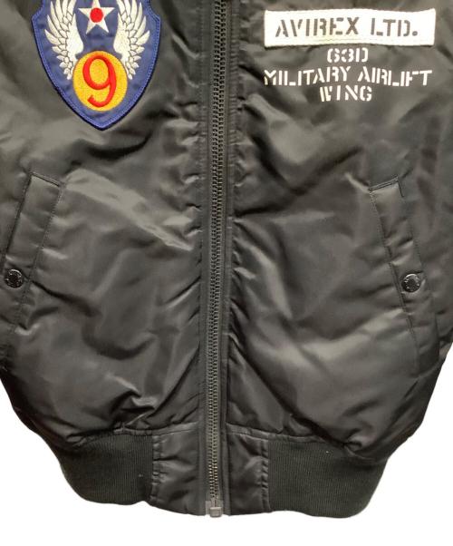 AVIREX（アヴィレックス）AVIREX (アヴィレックス) THERMOLITE 9th AIR FORCE MA-1ジャケット ブラック サイズ:Mの古着・服飾アイテム