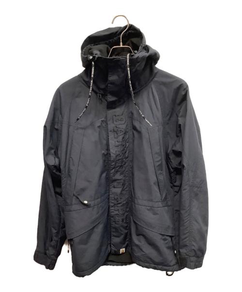 A BATHING APE（アベイシングエイプ）A BATHING APE (ア ベイシング エイプ) マウンテンパーカー ブラック サイズ:Lの古着・服飾アイテム