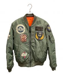 AVIREX（アヴィレックス）の古着「TOP GUN フライトジャケット」｜カーキ