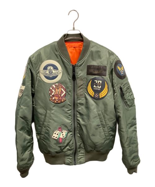 AVIREX（アヴィレックス）AVIREX (アヴィレックス) TOP GUN フライトジャケット カーキ サイズ:XLの古着・服飾アイテム