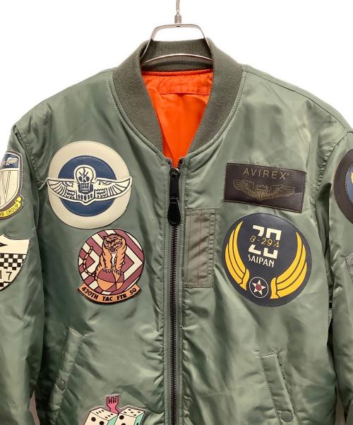 AVIREX（アヴィレックス）AVIREX (アヴィレックス) TOP GUN フライトジャケット カーキ サイズ:XLの古着・服飾アイテム