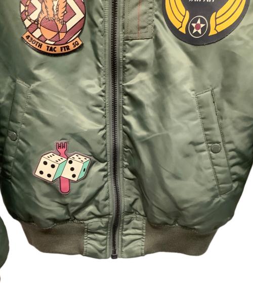 AVIREX（アヴィレックス）AVIREX (アヴィレックス) TOP GUN フライトジャケット カーキ サイズ:XLの古着・服飾アイテム