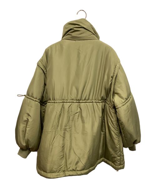 CIAOPANIC TYPY（チャオパニックティピー）CIAOPANIC TYPY (チャオパニックティピー) ドロストギャザーマルチウェイスタンドアウター 中綿ジャケット カーキ サイズ:Freeの古着・服飾アイテム