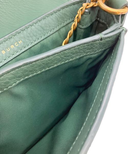 TORY BURCH（トリーバーチ）TORY BURCH (トリーバーチ) チェーンショルダーバッグ グリーンの古着・服飾アイテム