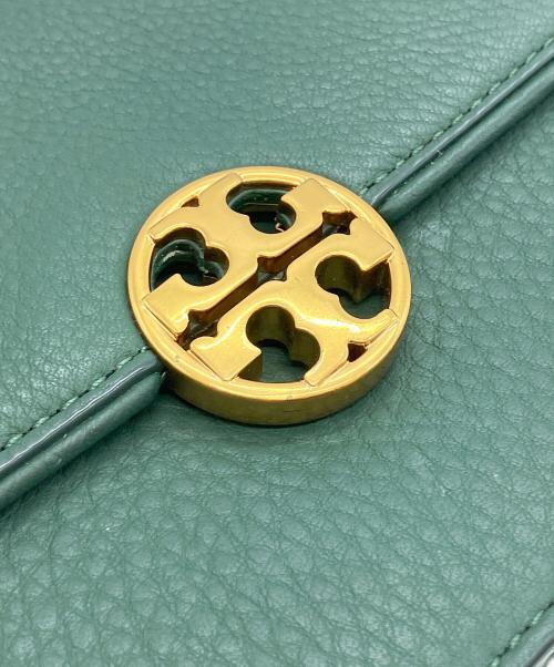 TORY BURCH（トリーバーチ）TORY BURCH (トリーバーチ) チェーンショルダーバッグ グリーンの古着・服飾アイテム