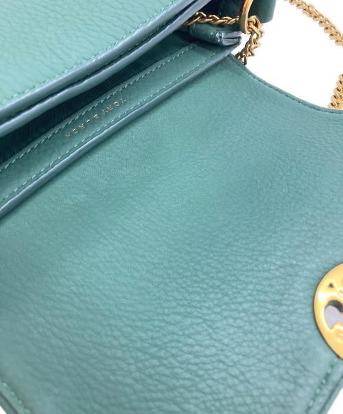 TORY BURCH（トリーバーチ）TORY BURCH (トリーバーチ) チェーンショルダーバッグ グリーンの古着・服飾アイテム