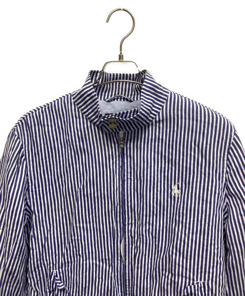 POLO GOLF（ポロ ゴルフ）POLO GOLF (ポロ ゴルフ) ストライプ スイングトップ ブルー サイズ:Lの古着・服飾アイテム