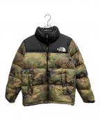 THE NORTH FACEザ ノース フェイス）の古着「ヌプシ ダウンジャケット」｜ブラック×オリーブ