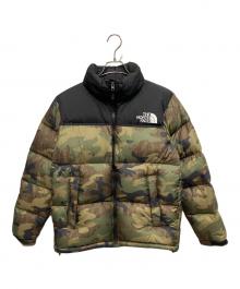 THE NORTH FACE（ザ ノース フェイス）の古着「ヌプシ ダウンジャケット」｜ブラック×オリーブ