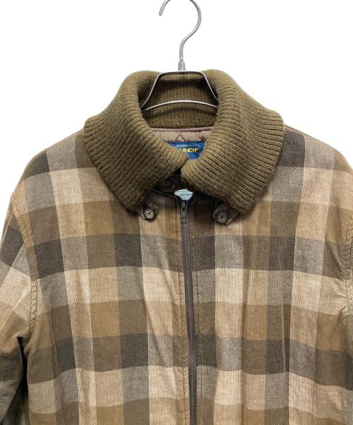 WOOLRICH（ウールリッチ）WOOLRICH (ウールリッチ) リブブルゾン ブラウン サイズ:Mの古着・服飾アイテム