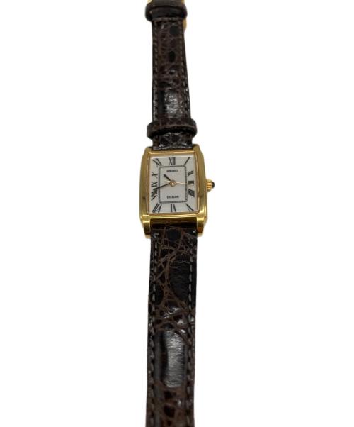 SEIKO（セイコー）SEIKO (セイコー) エクセリーヌ クォーツ レザーベルト 630174 腕時計 ホワイトの古着・服飾アイテム