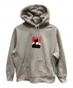 SUPREMEシュプリーム）の古着「Portrait Hooded Sweatshirt(ポートレートフーデッドスウェットシャツ) プルオーバーパーカー」｜グレー