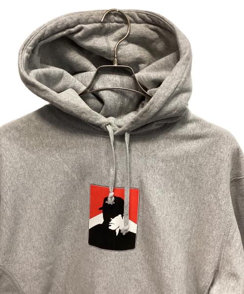 SUPREME（シュプリーム）SUPREME (シュプリーム) Portrait Hooded Sweatshirt(ポートレートフーデッドスウェットシャツ) プルオーバーパーカー グレー サイズ:Mの古着・服飾アイテム