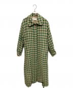 Lily Brownリリーブラウン）の古着「トレンチコート」｜グリーン×ベージュ