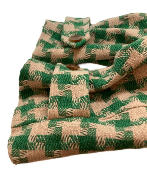 Lily Brown（リリーブラウン）Lily Brown (リリーブラウン) トレンチコート グリーン×ベージュ サイズ:Freeの古着・服飾アイテム