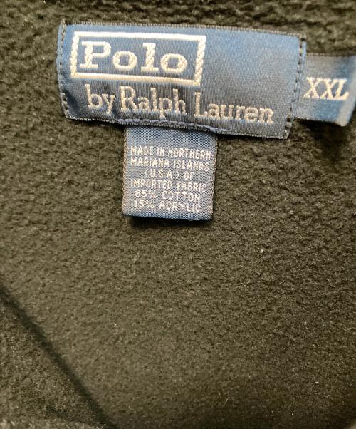 POLO RALPH LAUREN（ポロ・ラルフローレン）POLO RALPH LAUREN (ポロ・ラルフローレン) ハーフジップスウェット ブラック サイズ:XXLの古着・服飾アイテム