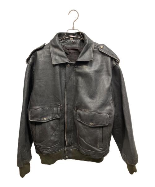 A-2フライトジャケット（A-2フライトジャケット）A-2フライトジャケット (A-2フライトジャケット) A-2フライトジャケット ブラック サイズ:Mの古着・服飾アイテム