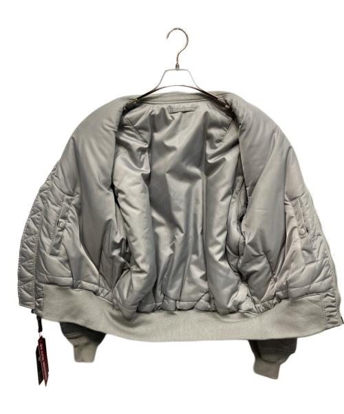 ALPHA INDUSTRIES（アルファインダストリーズ）ALPHA INDUSTRIES (アルファインダストリーズ) MA-1 NASA フライトジャケット シルバー サイズ:XLの古着・服飾アイテム