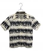 WACKO MARIAワコマリア）の古着「GUILTY PARTIES FUCK THIS LIFE KILLER ROCK N ROLLER アロハシャツ」｜ホワイト