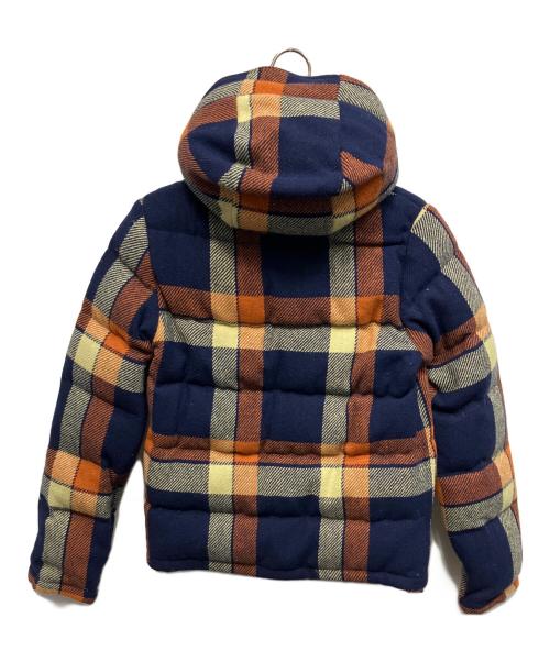 THE NORTHFACE PURPLELABEL（ザ・ノースフェイス パープルレーベル）THE NORTHFACE PURPLELABEL (ザ・ノースフェイス パープルレーベル) Harris Tweed (ハリスツイード) ダウンジャケット ネイビー×オレンジ サイズ:Sの古着・服飾アイテム