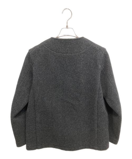 DANTON（ダントン）DANTON (ダントン) ウールモッサ ノーカラージャケット ブラック サイズ:38の古着・服飾アイテム