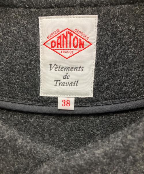 DANTON（ダントン）DANTON (ダントン) ウールモッサ ノーカラージャケット ブラック サイズ:38の古着・服飾アイテム