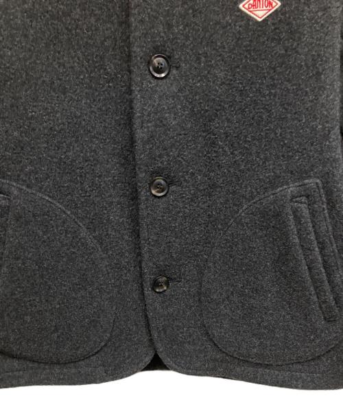 DANTON（ダントン）DANTON (ダントン) ウールモッサ ノーカラージャケット ブラック サイズ:38の古着・服飾アイテム