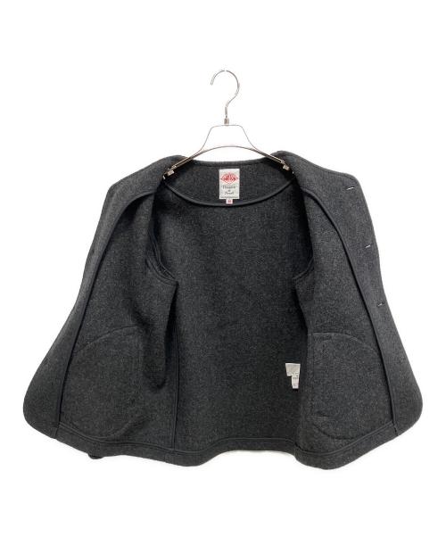 DANTON（ダントン）DANTON (ダントン) ウールモッサ ノーカラージャケット ブラック サイズ:38の古着・服飾アイテム