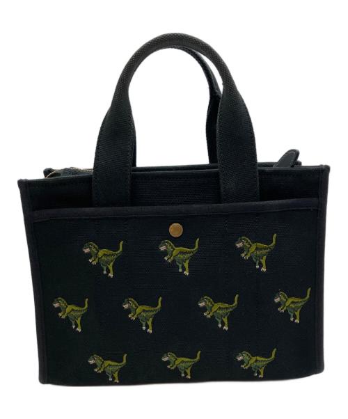 COACH（コーチ）COACH (コーチ) 26・レキシー キャンバス トートバッグ ブラックの古着・服飾アイテム