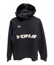 Y-3×adidas（ワイスリー×アディダス）の古着「U GRAPHIC HOODIE プルオーバーパーカー」｜ブラック