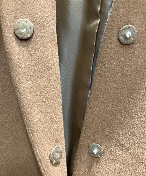 JOURNAL STANDARD（ジャーナルスタンダード）JOURNAL STANDARD (ジャーナルスタンダード) ノーカラーコート ブラウン サイズ:Mの古着・服飾アイテム