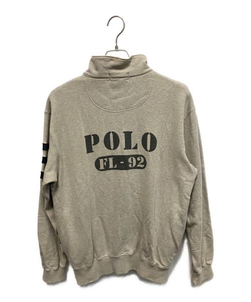 POLO RALPH LAUREN（ポロ・ラルフローレン）POLO RALPH LAUREN (ポロ・ラルフローレン) 90sハーフジップスウェット グレー サイズ:Mの古着・服飾アイテム