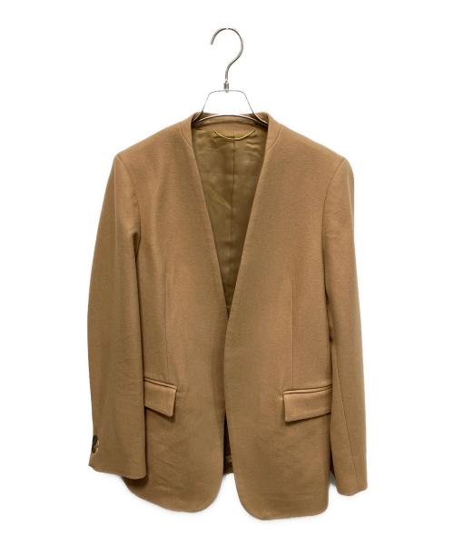 L'appartement（アパルトモン）L'appartement (アパルトモン) ノーカラージャケット キャメル サイズ:36の古着・服飾アイテム