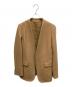L'appartement（アパルトモン）の古着「ノーカラージャケット」｜キャメル
