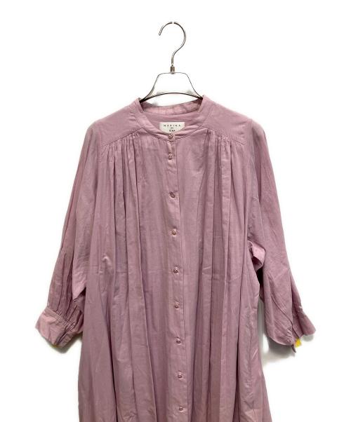 MARIHA（マリハ）MARIHA (マリハ) IENA (イエナ) 鳥の歌のドレス 長袖ワンピース ピンク サイズ:36の古着・服飾アイテム
