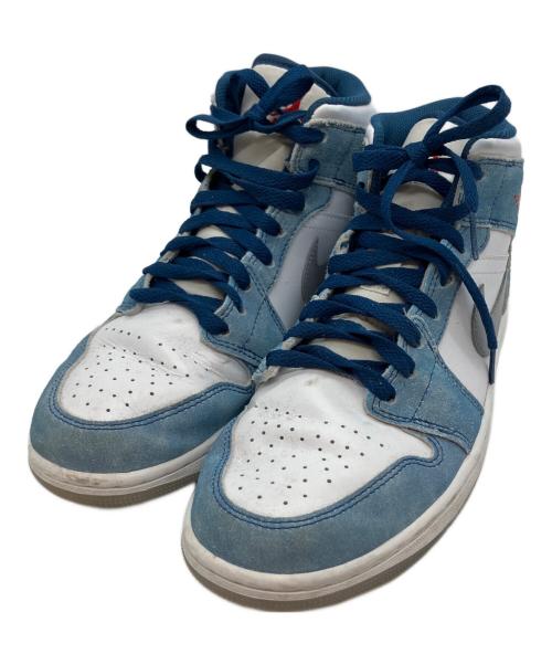 NIKE（ナイキ）NIKE (ナイキ) AIR JORDAN 1MID SE ハイカットスニーカー スカイブルー×ホワイト サイズ:26cmの古着・服飾アイテム