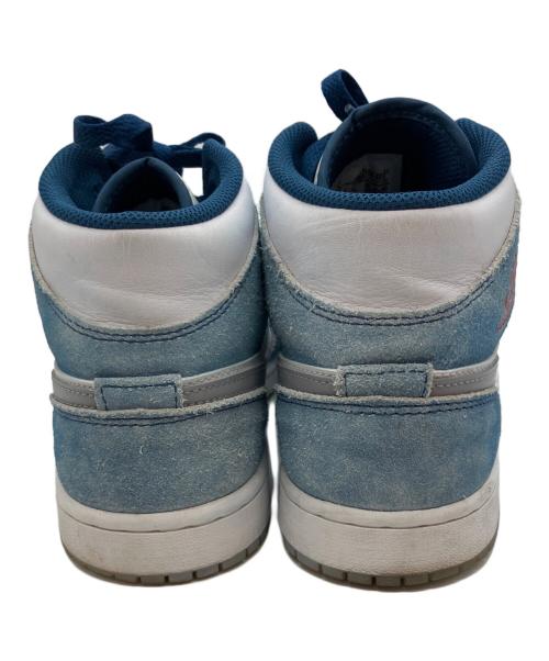 NIKE（ナイキ）NIKE (ナイキ) AIR JORDAN 1MID SE ハイカットスニーカー スカイブルー×ホワイト サイズ:26cmの古着・服飾アイテム