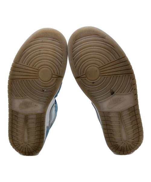 NIKE（ナイキ）NIKE (ナイキ) AIR JORDAN 1MID SE ハイカットスニーカー スカイブルー×ホワイト サイズ:26cmの古着・服飾アイテム