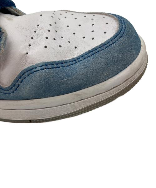 NIKE（ナイキ）NIKE (ナイキ) AIR JORDAN 1MID SE ハイカットスニーカー スカイブルー×ホワイト サイズ:26cmの古着・服飾アイテム